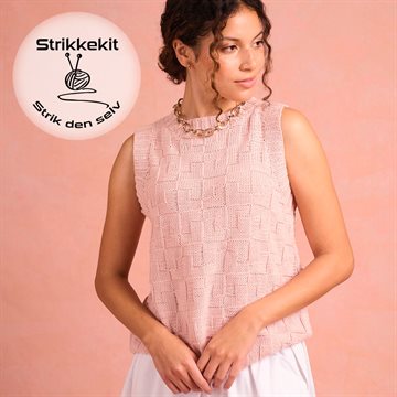 Strikkekit Squared Paper Vest i Summerlite dk